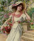 Emile Vernon Famous Paintings - The Flower Garden